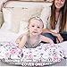 Minky Nursing Pillow Cover - Slipcover ONLY - Petal Slipcover - Best for Breastfeeding Moms - Soft Fabric Fits Snug On Infant Nursing Pillows to Aid Mothers While Breast Feeding