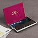 CC1004 Hot Pink Business Relationships Series Dress Men Comfort Boss Leather Card Holder Black