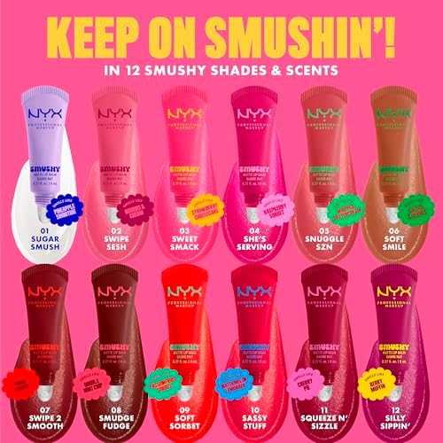 Balsamo Labbra Profumato, Labbra Morbide e Idratate, Effetto Soft Matte, Con Polvere di Riso di Mochi e Ceramidi, Smushy Matte, Tonalità: She's Serving, 8 ml