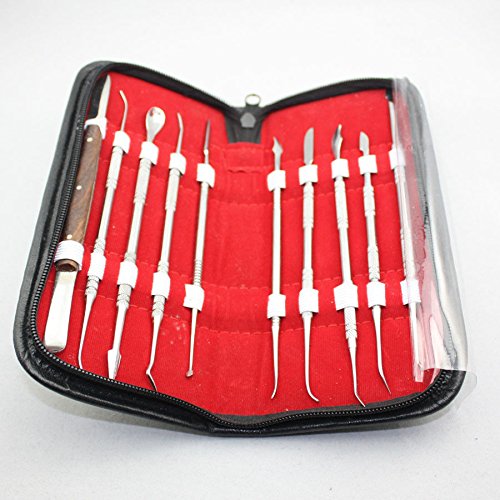 New Wax Carving Stainless Steel Dental Lab Instrument Wax Carving Tool Kit by Superdental - Thumbnail 5