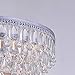 Jojospring Wesley Crystal 6-Light Chandelier with Clear Teardrop Beads