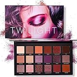18 Colors Eye Shadow Makeup Palette WicLian Matte Shimmer Pigmented Twilight And Dusk Eyeshadow Powder (A1)