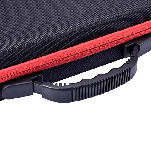 60 Slots Embroidery Diamond Storage Box,Clear Medicine Painting Accessory Case Display Holder Plastic Cross Stitch Organizer Storage Case Container Show Trays Essential Oil Bottle Box w/Zipp