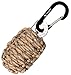 The Friendly Swede Carabiner Grenade Survival Kit in Paracord with Eye Knife (Desert Camo)