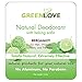 Green Love Natural Deodorant for Women - Aluminum Free Womens Antiperspirant Stick with Baking Soda - Ultra-Efficient, No Parabens Underarm Female Deodorant with All Natural Ingredients - Bergamot