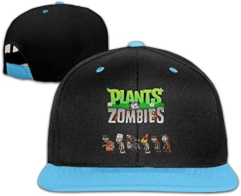 WYUZHEN Kid's Plants Vs. Zombies Custom Cool Hip-hop Snapback Hat Caps RoyalBlue