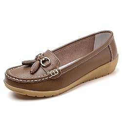 Women's Genuine Leather Platform Loafers Classic