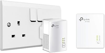 TP-Link TL-PA7017 KIT Powerline Starter Kit 1-Port Gigabit UK Plug Renewed