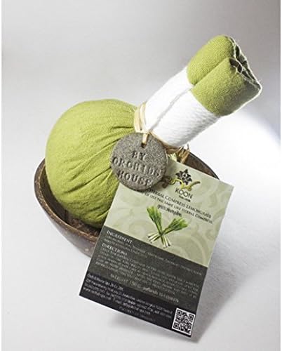 Herbal Compress Massage Ball Therapy (LUK PRA KOB) Aroma Spa 100% Natural Herbal Compass Lemongrass AHC005