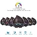 Horoma Essential Oil Diffuser Black, 300ml Ultrasonic Diffusers Cool Mist Humidifier, Aroma Diffuser with Adjustable Mist Mode, 7 LED Lights Changing for Home Office Baby