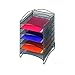 Safco Products Onyx Mesh Steel Literature Organizer, 6 Compartments, Black | Increase Efficiency & Convenience in Home, Office & Classrooms|Desktop or Tabletop