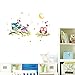 YJYdada Removable Waterproof Cartoon Animal Owl Wall Sticker for Kids Rooms Home Decor