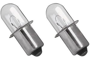 LEFITPA 2 Pack Replacement 18 Volt Xenon Bulb for Makita ML180 BML185 for GLI18V PLI18V for 49-24-0165 and M18 Series for DeWalt DW908 DW919 for Hitachi UB18D for Ryobi Flashlight