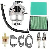 Wellsking Carburetor Carb for Honda GCV160 GCV160A GCV160LE GCV160lao Carb Engine HRB216 HRR216 HRS216 HRT216 HRZ216 Lawn Mower Rep 16100-Z0L-023 with Air Filter