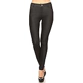ICONOFLASH Women's Stretch Jeggings with 5 Pockets Pull On Skinny Jean Leggings (Available in Plus Size)