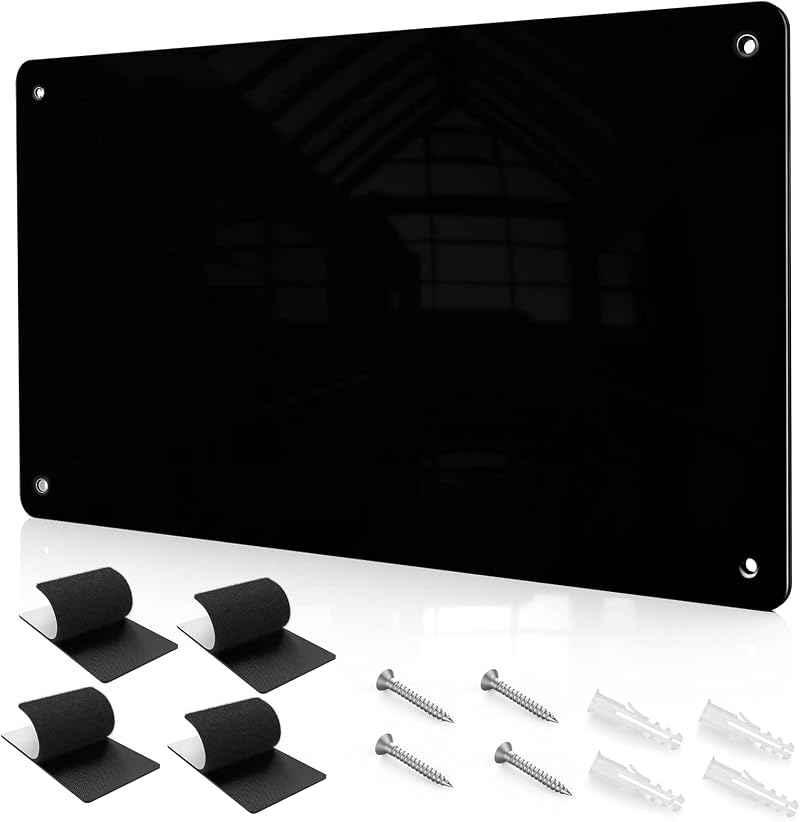 Tonhui 43.5x30 cm Black Metal Magnetic Board Wall Display Board