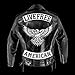 VEGASBEE® LIVE FREE REFLECTIVE EMBROIDERED IRON-ON PATCH BIKER JACKET RIDER VEST TOP ROCKER 12