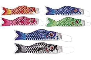 6pc 22'' 28''Japanese Carp Windsock Streamer Flag Kite Koi Nobori Koinobori