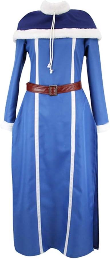 Amazon Com Cosplaydiy Women S Suit For Anime Fairy Tail Juvia Lockser Cosplay Costume With Hat S Blue Clothing