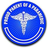 Proud Parent of A Paramedic Decal Sticker Car Truck Van Bumper Window Laptop Cup Wall - Two 5 Inch Decals - MKS0348