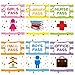 ceiba tree Hall Pass Lanyards School Passes Set 6 Pack with Safety Breaking Buckle for School Classroom Student Teacher Office Supply