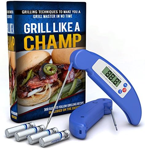 Grill Champ - Instant Read Thermometer - Best Digital Barbecue Electronic Internal Meat Thermometer – The Only Food Thermometer You Need. Lifetime Guarantee