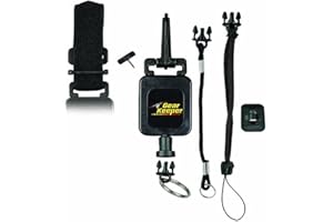 Gear Keeper Deluxe Instrument Tether - Retractable Tether With Combo Mounting - Ideal For Fishing Tools, Hunting Accessories & Tactical Gear - 32” Extension, 9oz. Retraction - USA Made