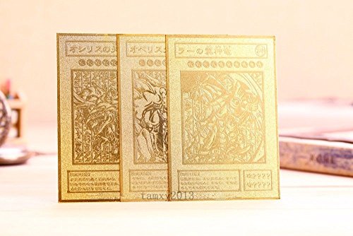 Yugioh Cards DIY 3 Gods Limited Collection Golden Metal Card - Import It All