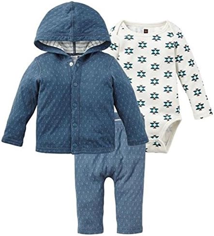 Tea Collection Baby Boys' Blue Glacier Set-Multicolor