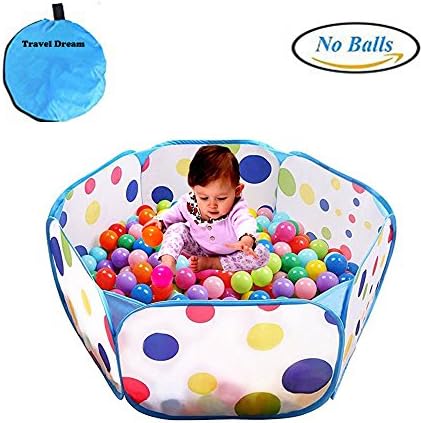 Kids Ball Pit, TD Large Pop Up Toddler Ball Pits Tent for Toddlers, Children for Indoor Outdoor Baby Playpen with Zipper Storage Bag, Balls Not Included