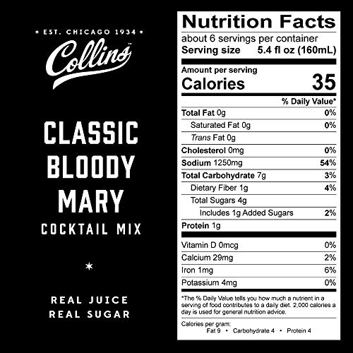 Collins Ultimate Bloody Mary Kit, Vodka Cocktail Mix, Stuffed Olives