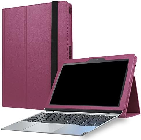 For Lenovo Ideapad Miix 320 &amp;keyboard[Custer II]Ultra Slim Lightweight PU Leather Folio Case Stand Cover -2ZE05