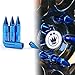 Xprite Blue Aluminum Mounted 90mm Spike Extended Nut Refit Wheel Lug Nuts/Tire Screw M12x1.5