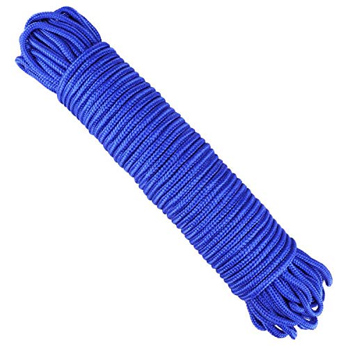 G2PLUS 30M Multi-functional Nylon Rope, 6MM Thick Heavy Duty Hanging Cord String, Traction Tying Rope for Camping Outdoor Garden