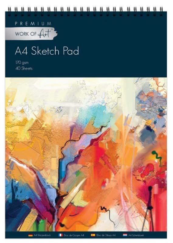 Sketch Pad A3 / A4 / A5 Book White Paper Artist Sketching Drawing Doodling Art Craft (A4)