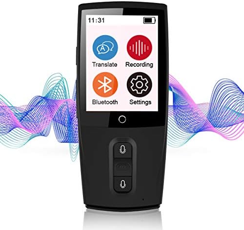 Bestrans Translator, Smart Language Voice Translator Device, Accurate Synchronous Translation in 43 Languages, Best Helper for Traveling Abroad Learn and Amusement, Best Festival Gifts (Black)