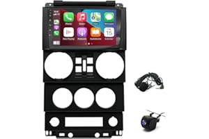 Hiolpen Car GPS Navigation System Android 13 with for carplay Stereo Radio for Jeep Wrangler JK 4 Door 2007-2012 with for car