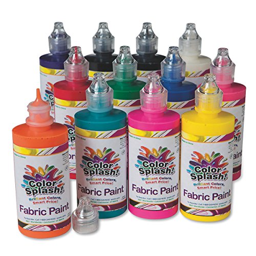 S&s worldwide 4-oz. color splash! fabric paint assortment (pa…