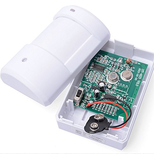 Wireless-Doorbell-Chime-KitHome-Security-AlarmMALLCROWN-Wireless-Driveway-Alert-Infrared-Motion-Sensor-Chime-with-2-Receiver-and-1-SensorMotion-Sensor-Detect-Alert