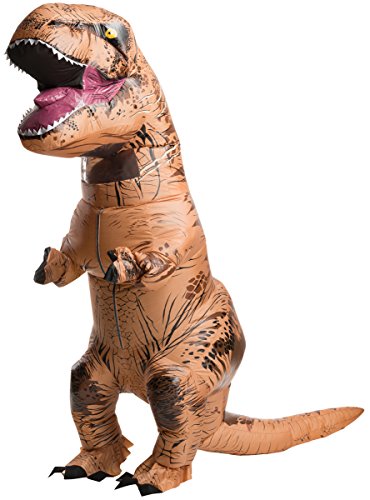 T-Rex Originals T-Rex Costume Inflatable Dinosaur Suit Halloween Adult Inflatable Costume (Brown)