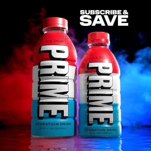 PRIME HYDRATION VARIETY – BLUE FREEZE, CHERRY FREEZE, ICE POP SPORTS DRINKS, ELECTROLYTE ENHANCED FOR ULTIMATE HYDRATION, 250MG BCAAS, B VITAMINS, ANTIOXIDANTS, LOW SUGAR, 12 FL OZ, 15 PACK