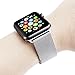 Apple Watch Band , Swees 38mm Milanese Loop Stainless Steel Bracelet Strap Replacement Wrist Band with Unique Magnet Lock for Apple Watch Series 2 (2016) / Series 1, No Buckle Needed, Silver