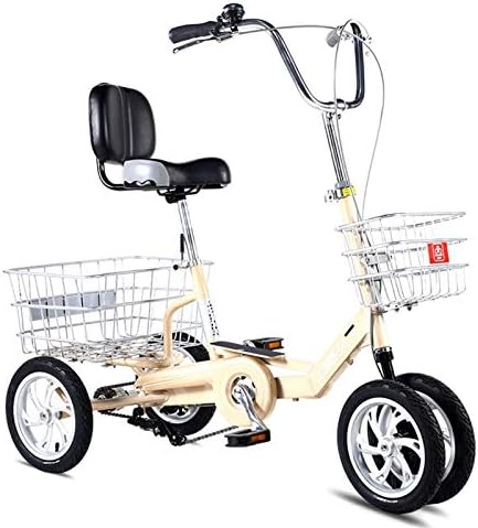 三輪自転車 ショッピングバスケット リアブレーキと大人シニアレディースメンズ初心者トライク三輪車のため