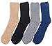 Bienvenu Men's 4 Pack Winter Thick Socks Soft Fuzzy, Assorted, One Size