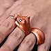Gmai Bohemian Vintage Women Crystal Joint Knuckle Nail Ring Set of 10 pcs Finger Rings Punk Ring Gift (Squirrel)