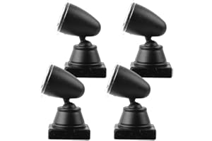 EXCEART Mini Signal Lamp 1.57In Railroad Light Model 4-Pack for Table Train Layout Scenic Decor and DIY Model Building Prop