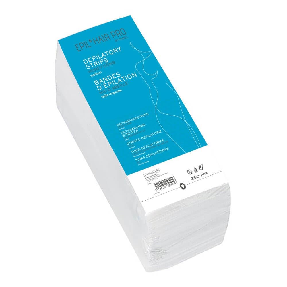Sibel Depilatory Hair Removal Waxing 250 Strips, 0.18 kg