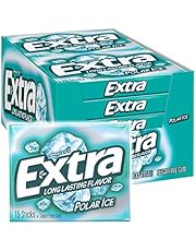 EXTRA Polar Ice Sugarfree Gum, 15 Sticks (Pack of 10)