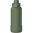Hydrapeak 32oz Sport Insulated Water Bottle with Chug Lid, Premium Stainless Steel Water Bottles, Leak & Spill Proof, Keeps Drinks Cold for 24 Hours, Hot for 12 Hours (32oz, Sage Leaf)
