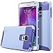 ULAK Note 4 Case, Galaxy Note 4 Case, Knox Armor Slim Dual Layer Protection Hard Back Cover Shock Absorbent TPU Bumper Case for Samsung Galaxy Note 4 (5.7 inch) Purple/Purple